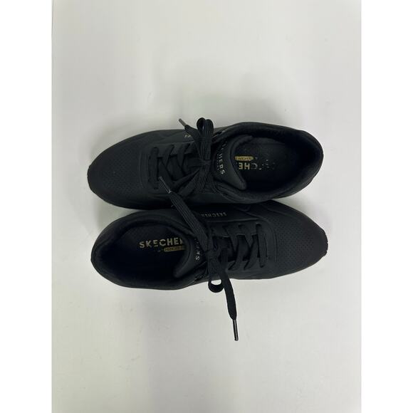 Skechers Women’s Uno - Stand on Air Sneakers, Black, Size 9 - Picture 7 of 10